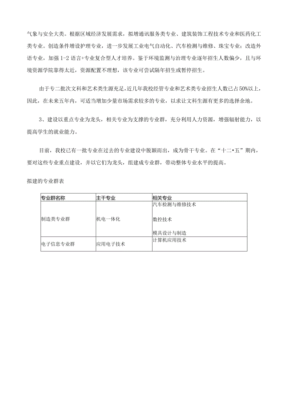 江海职业技术学院2011至2015年专业建设分规划_第3页