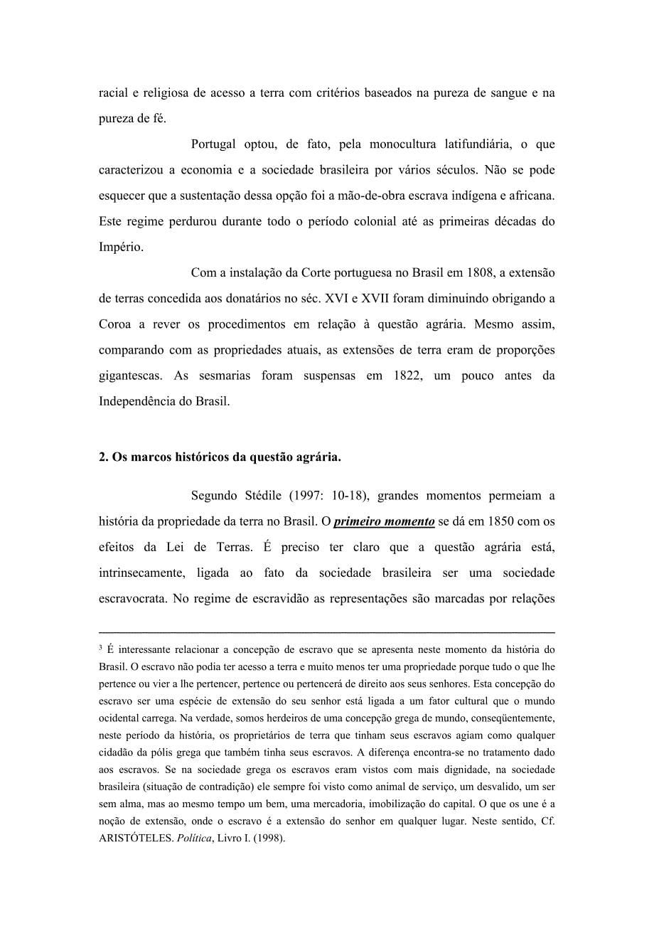 O PROBLEMA DA TERRA E MOVIMENTOS SOCIAIS A REFORMA AGR&#225;RIA EM FOCO..doc_第5页