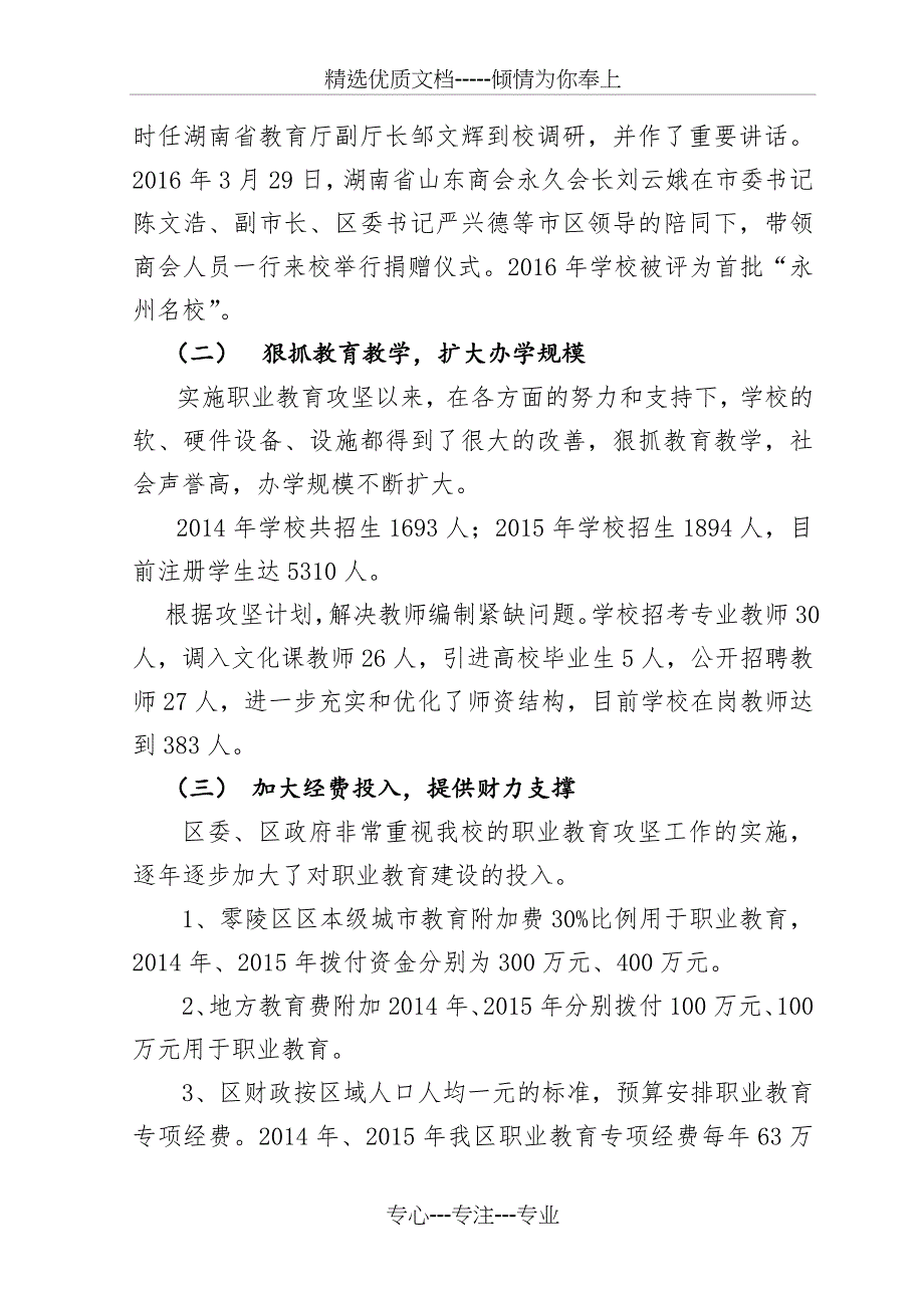 职业教育攻坚工作情况报告_第3页