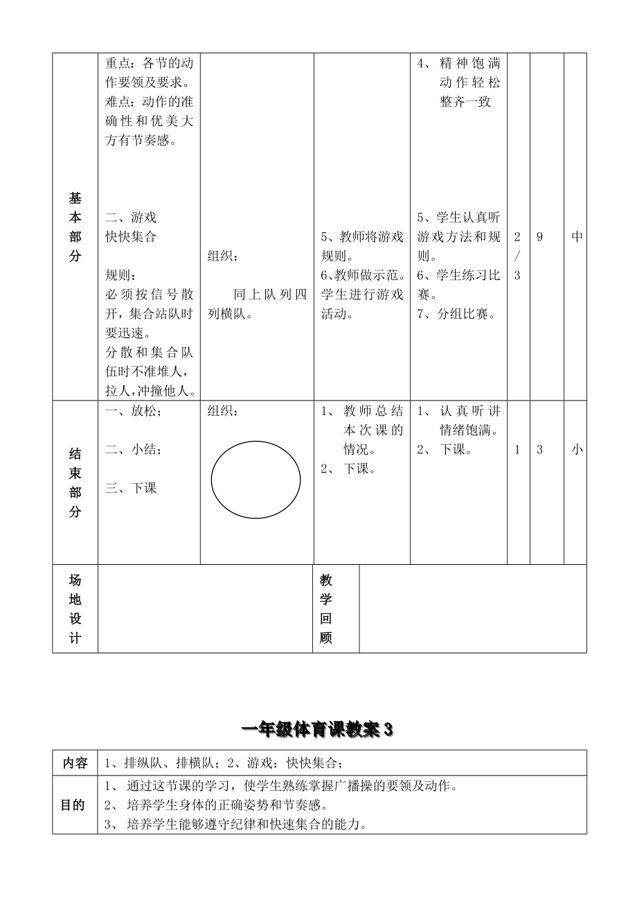 小学1-6年级体育教案_第4页