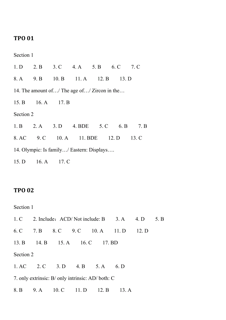 TPO1-24听力答案全集_第1页