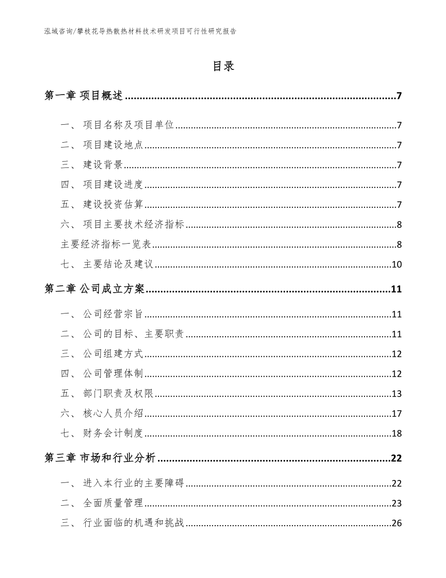 攀枝花导热散热材料技术研发项目可行性研究报告_范文模板_第2页