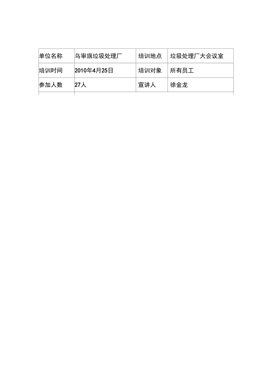 员工安全教育培训记录_第4页