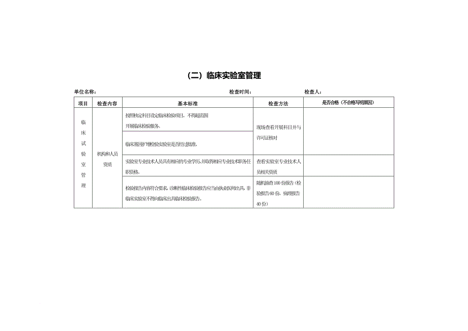 一级以上医疗机构综合监督执法巡查标准_第2页