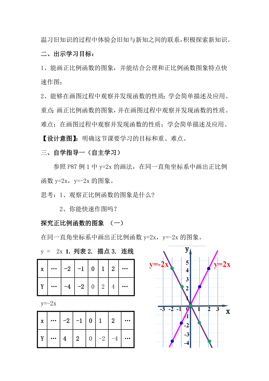 正比例函数的图像和性质教学设计[1].doc_第3页