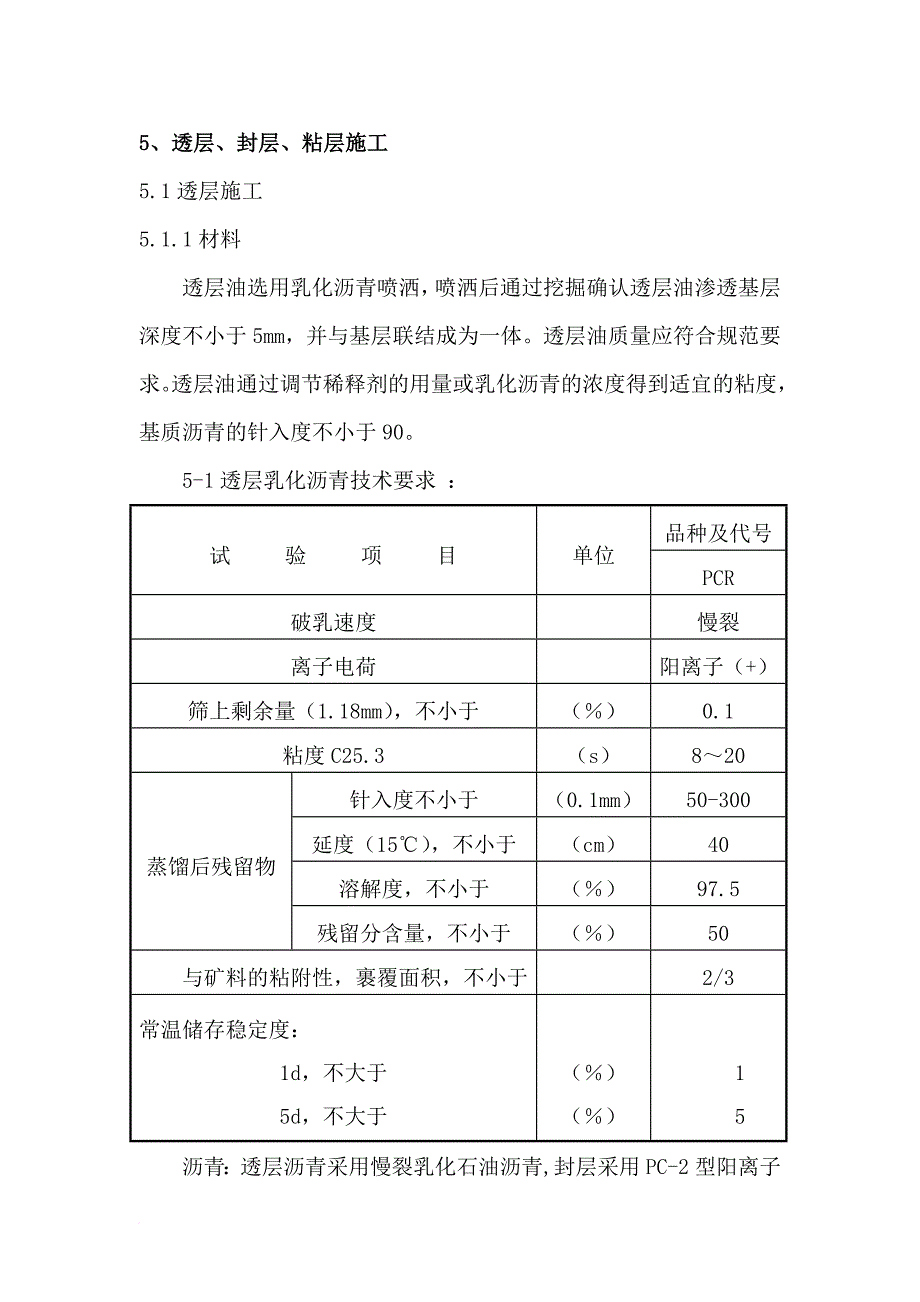 透层、稀浆封层施工方案 2_第1页