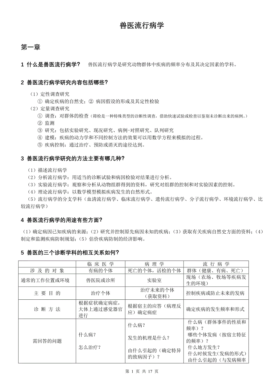 兽医流行病学(精品)_第1页