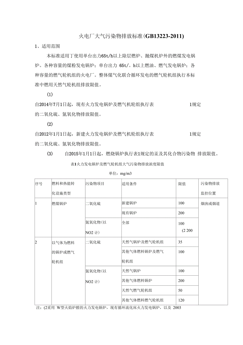 火电厂排放标准_第1页