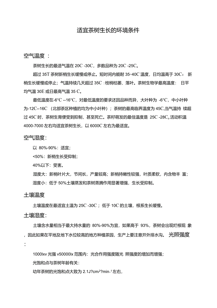 适宜茶树生长的环境条件_第1页