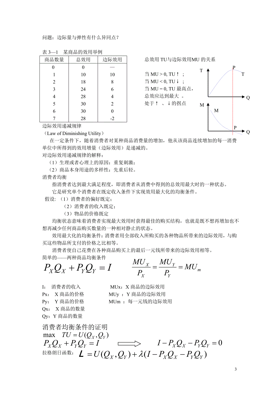 西方经济学微观高鸿业主编第三章消费者行为理论课件笔记整理_第3页