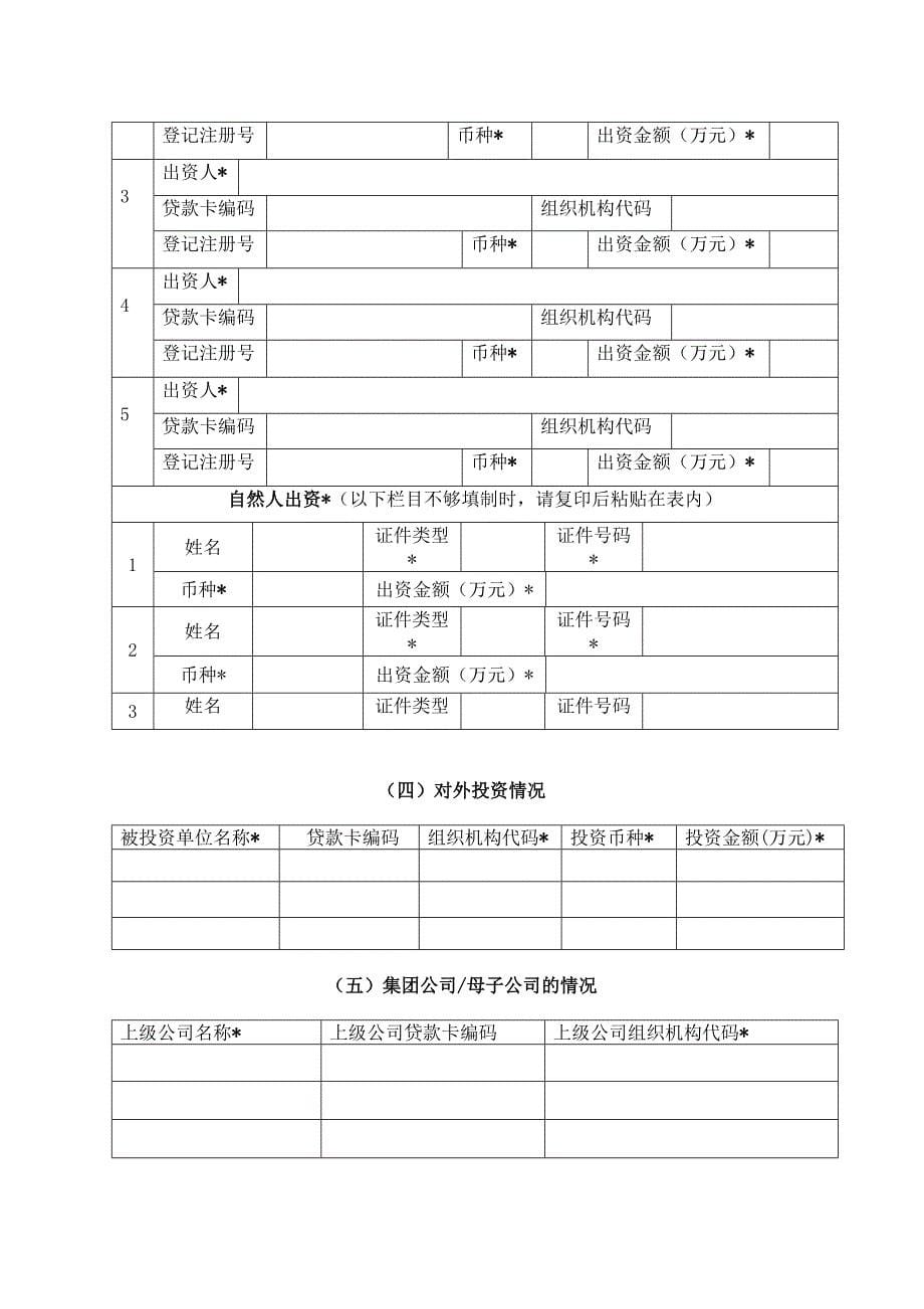 行政许可申请书贷款卡_第5页