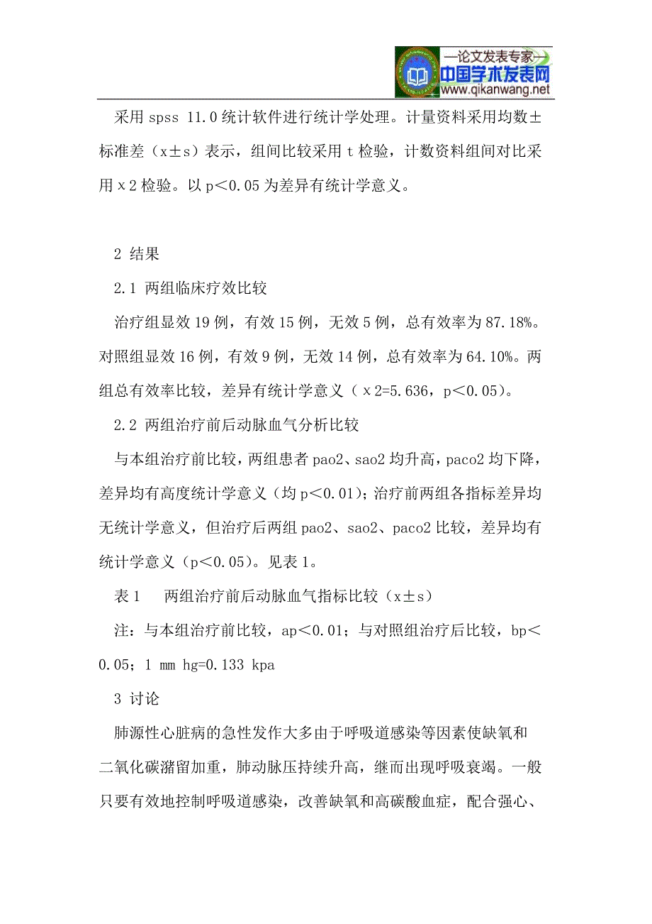 丹红、硫酸镁注射液对肺心病的治疗.doc_第3页