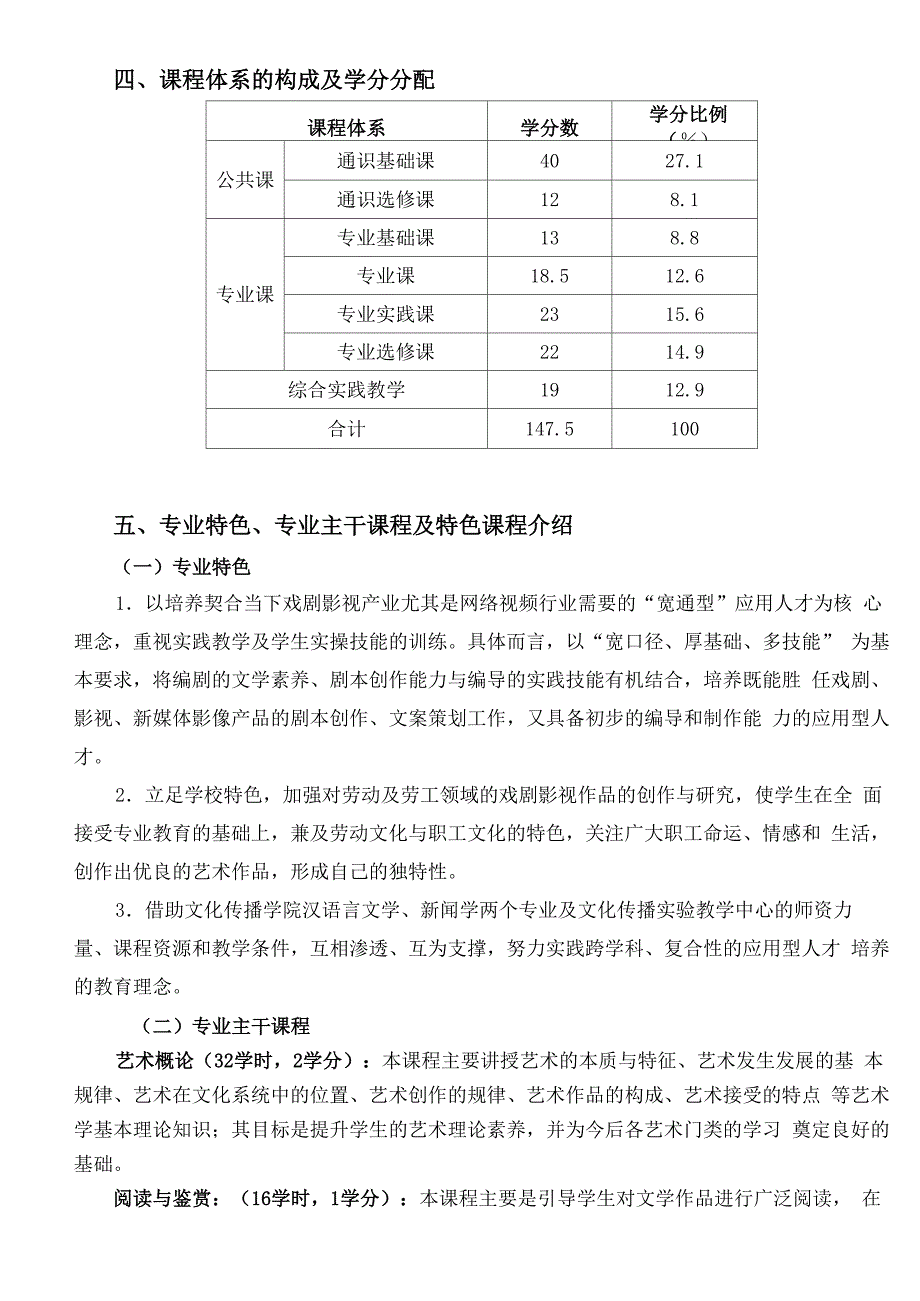 戏剧影视文学专业培养方案_第2页