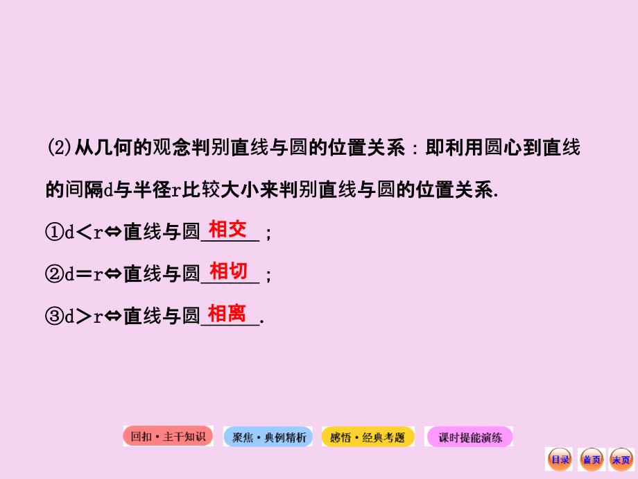 高中全程复习方略配套课件直线与圆圆与圆的位置关系2ppt课件_第4页