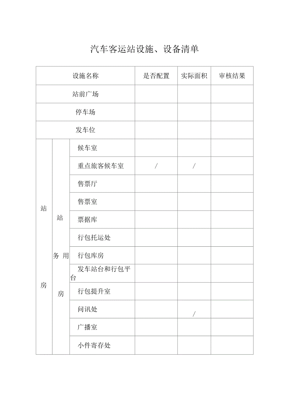 汽车客运站站级核定表_第4页