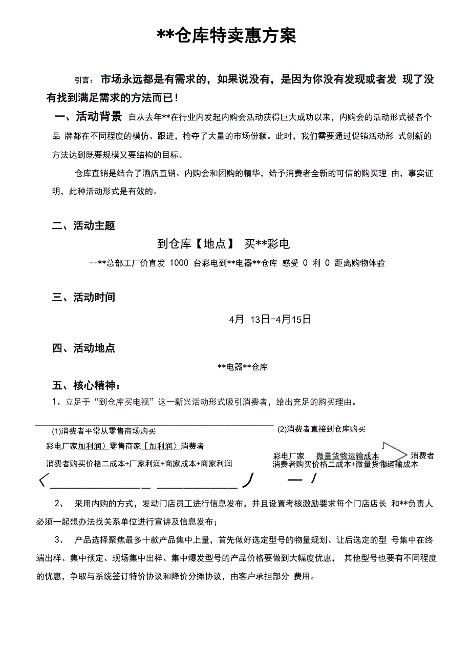 仓库直销促销活动方案_第1页