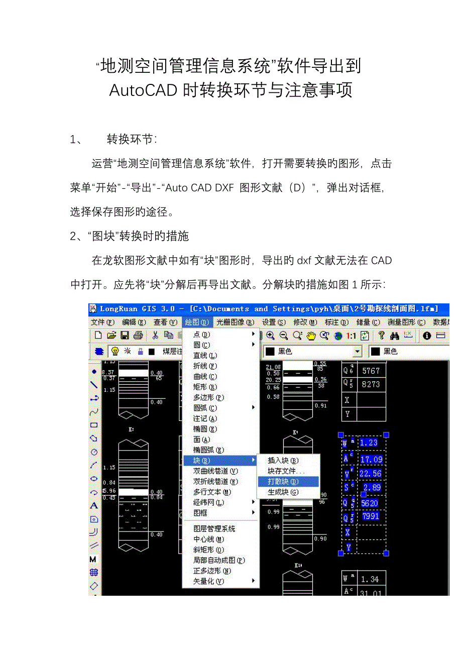 龙软转CAD注意关键事项_第1页