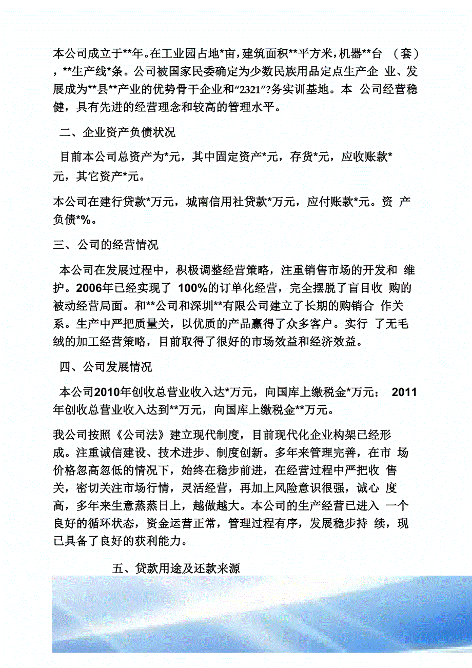 企业借款申请书范文_第4页