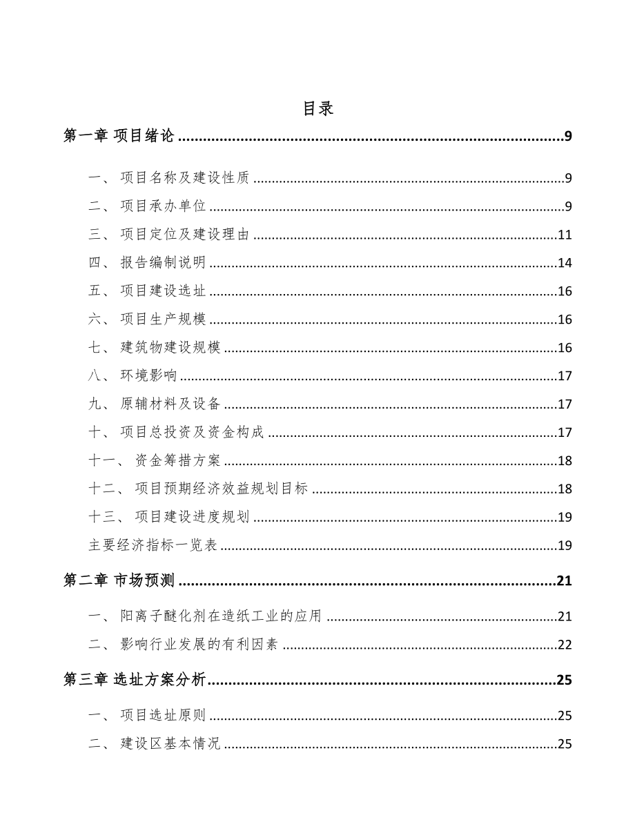 廊坊阳离子醚化剂项目可行性研究报告(DOC 92页)_第2页