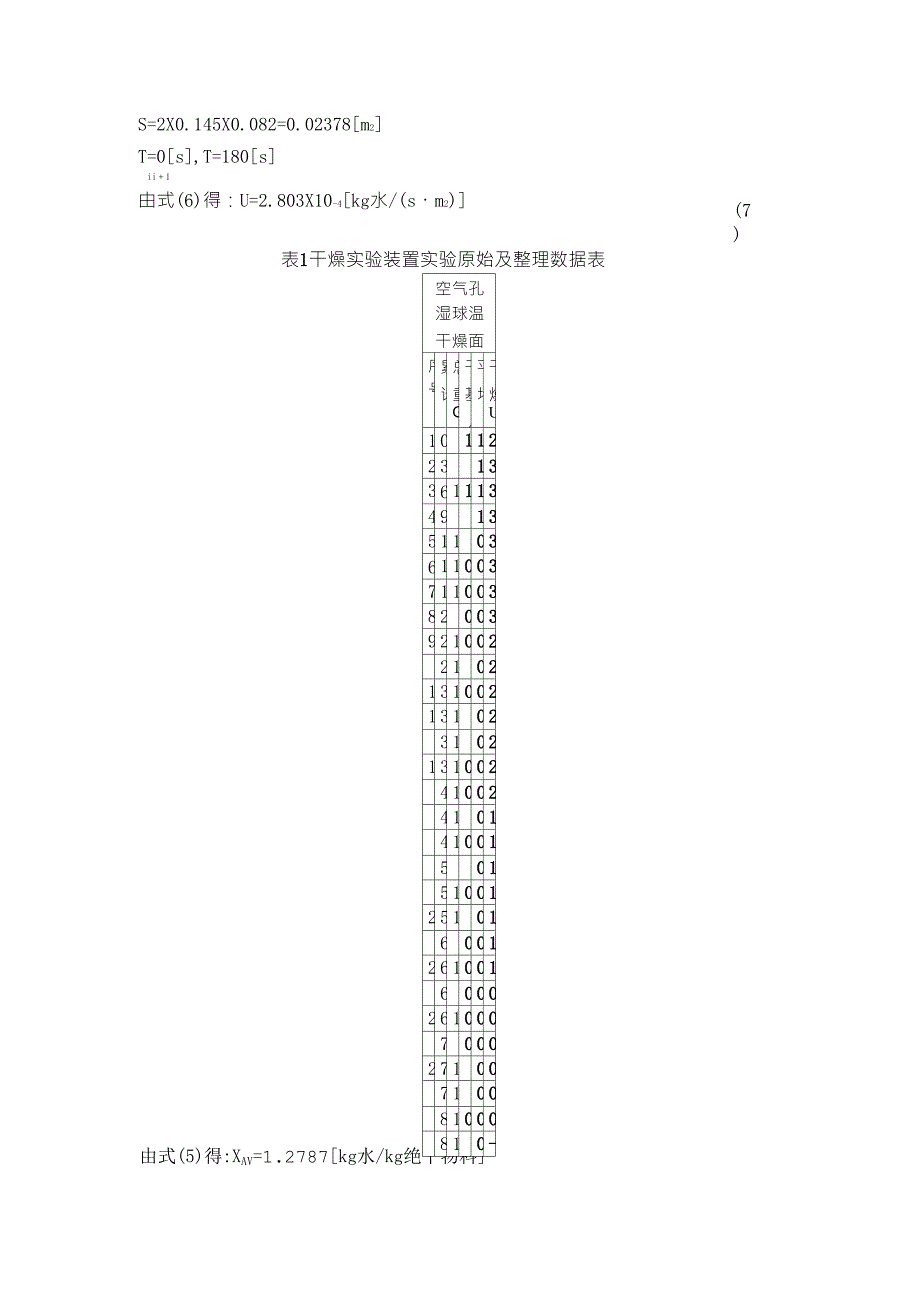 洞道干燥实验数据处理_第4页