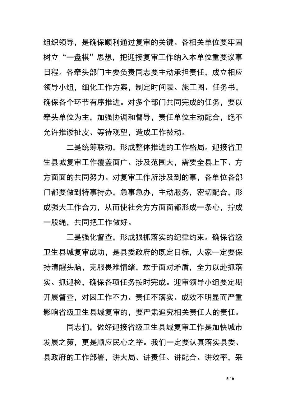 在省级卫生县城复审迎检动员大会上的讲话_0.doc_第5页