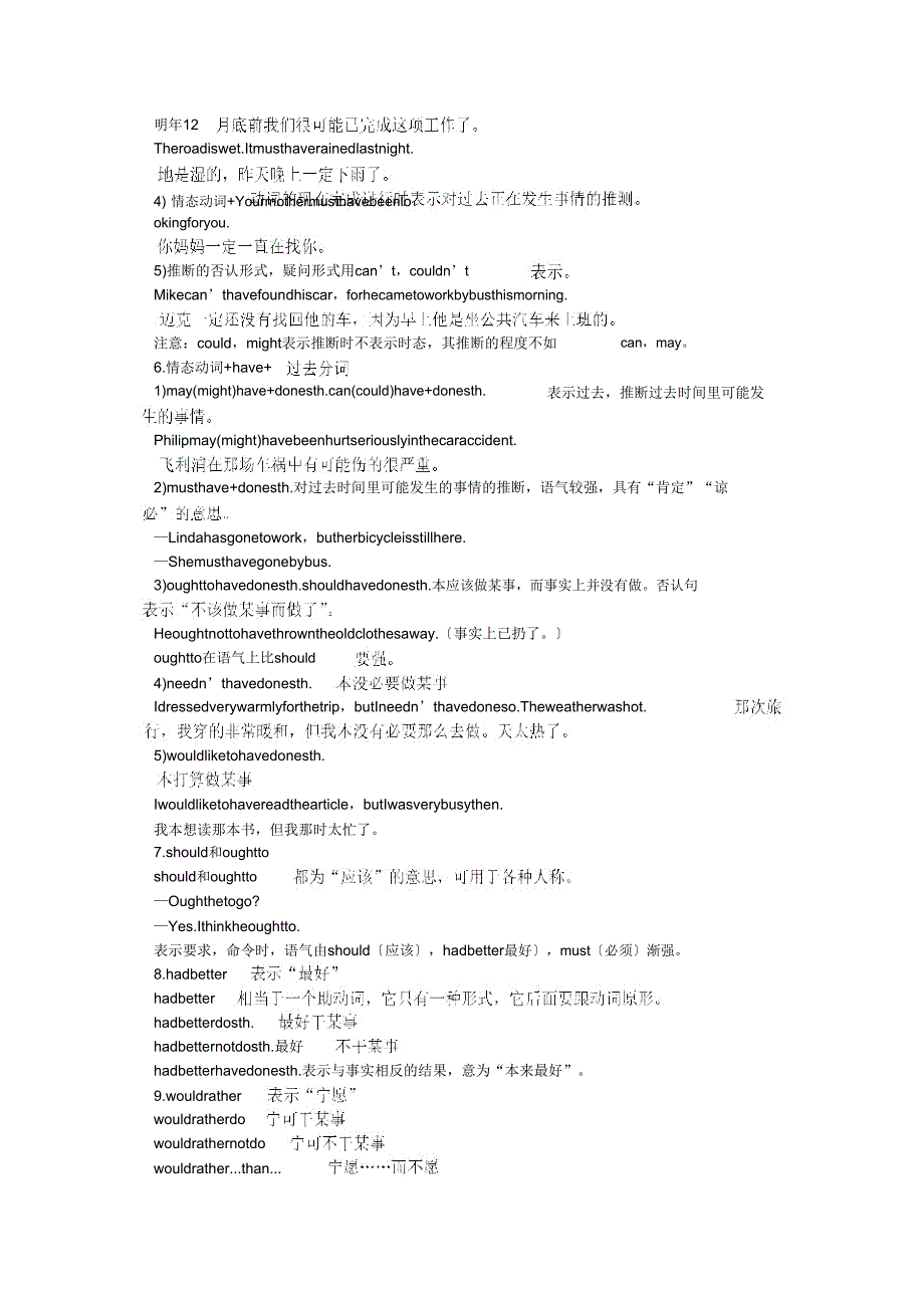 2019高三英语语法要点细讲精练专项12情态动词.doc_第3页