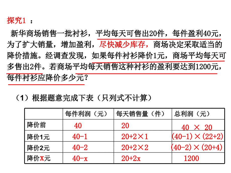 实际问题与一元二次方程课件利润问题_第4页