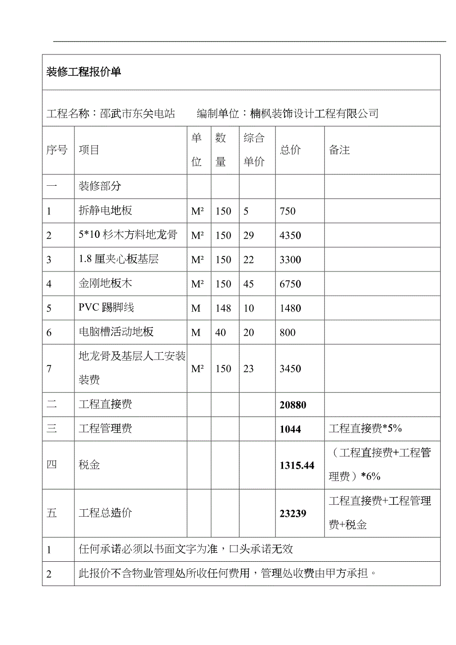 装修工程报价单_第3页