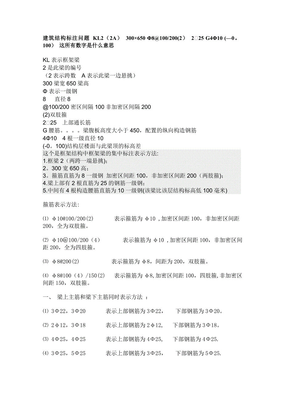 梁钢筋表示方法_第1页