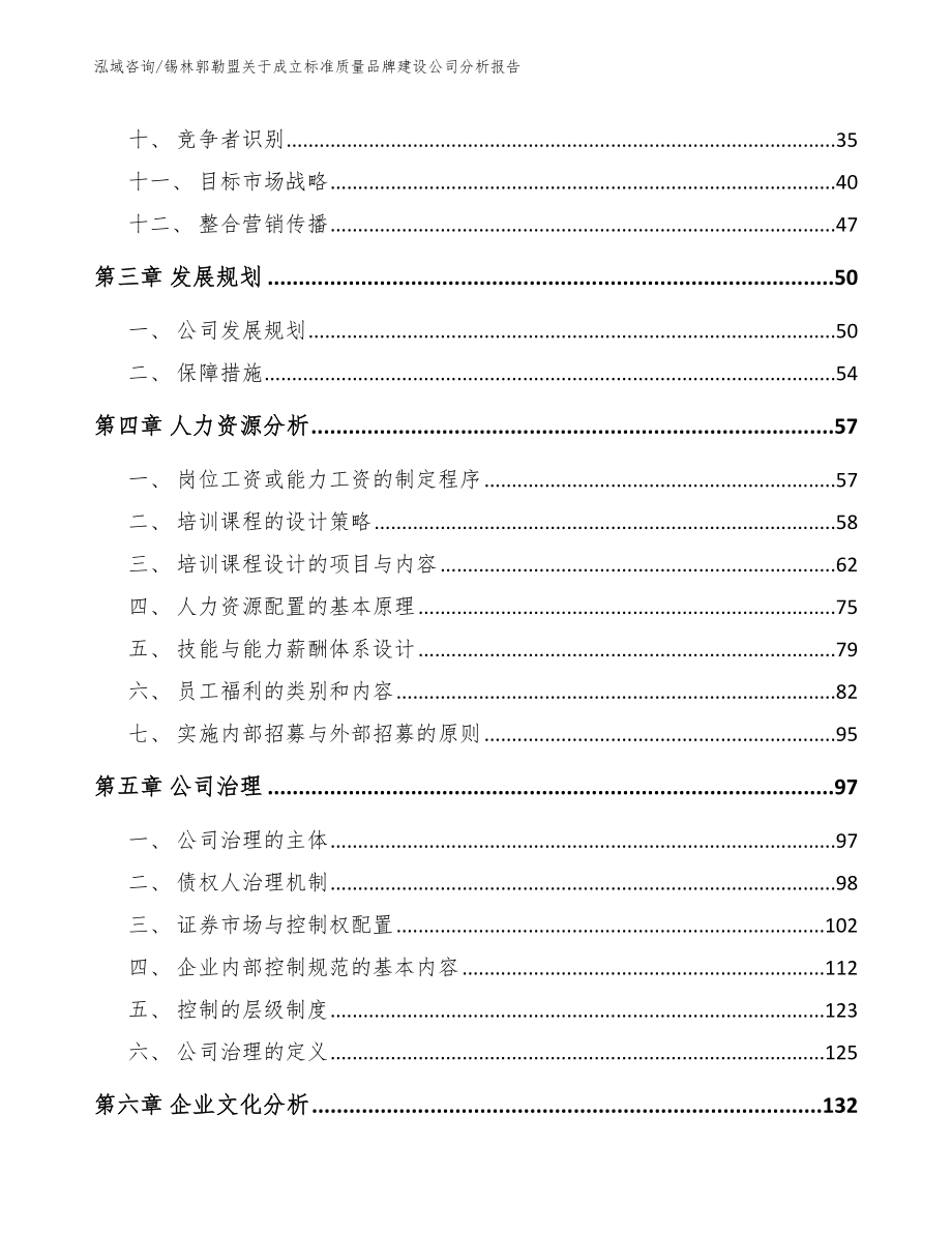 锡林郭勒盟关于成立标准质量品牌建设公司分析报告（模板参考）_第3页