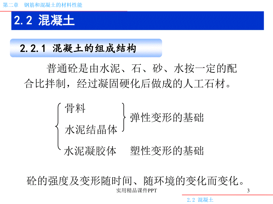 钢筋和混凝土材料的力学性能混凝土_第3页