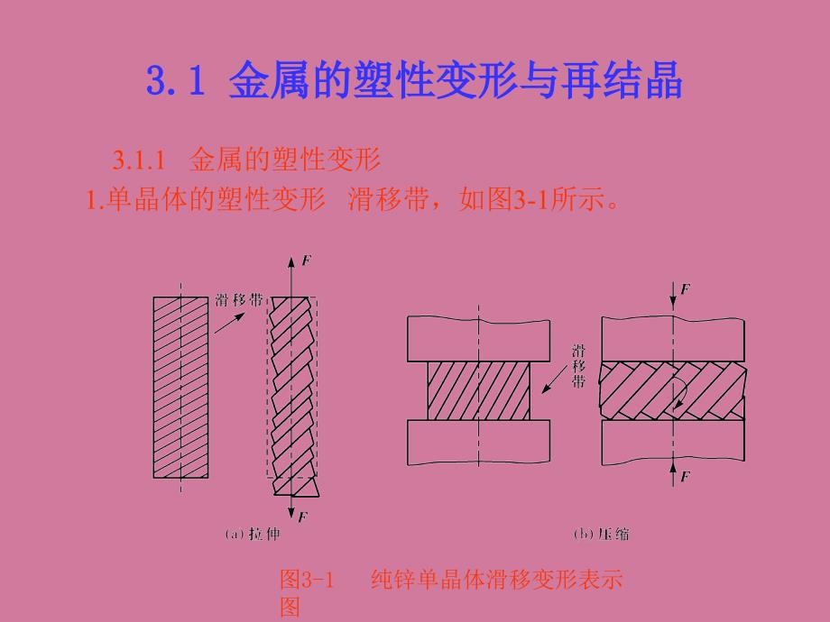 金属的塑性变形与再结晶金属的塑性变形冷塑ppt课件_第2页