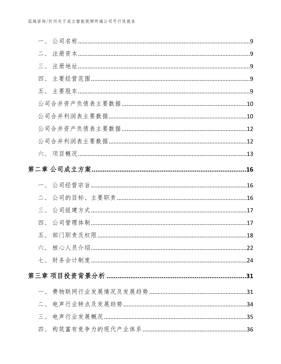 忻州关于成立智能视频终端公司可行性报告（模板范文）_第4页