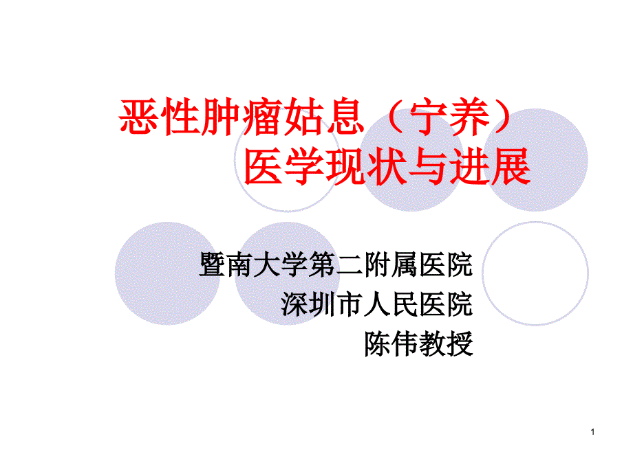 恶性肿瘤姑息宁养医学现状与进展陈伟.ppt_第1页