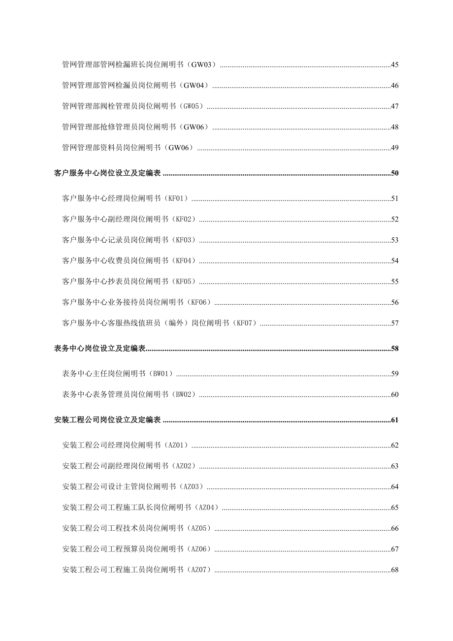 公司部门岗位设置定编及职位说明书大全_第3页