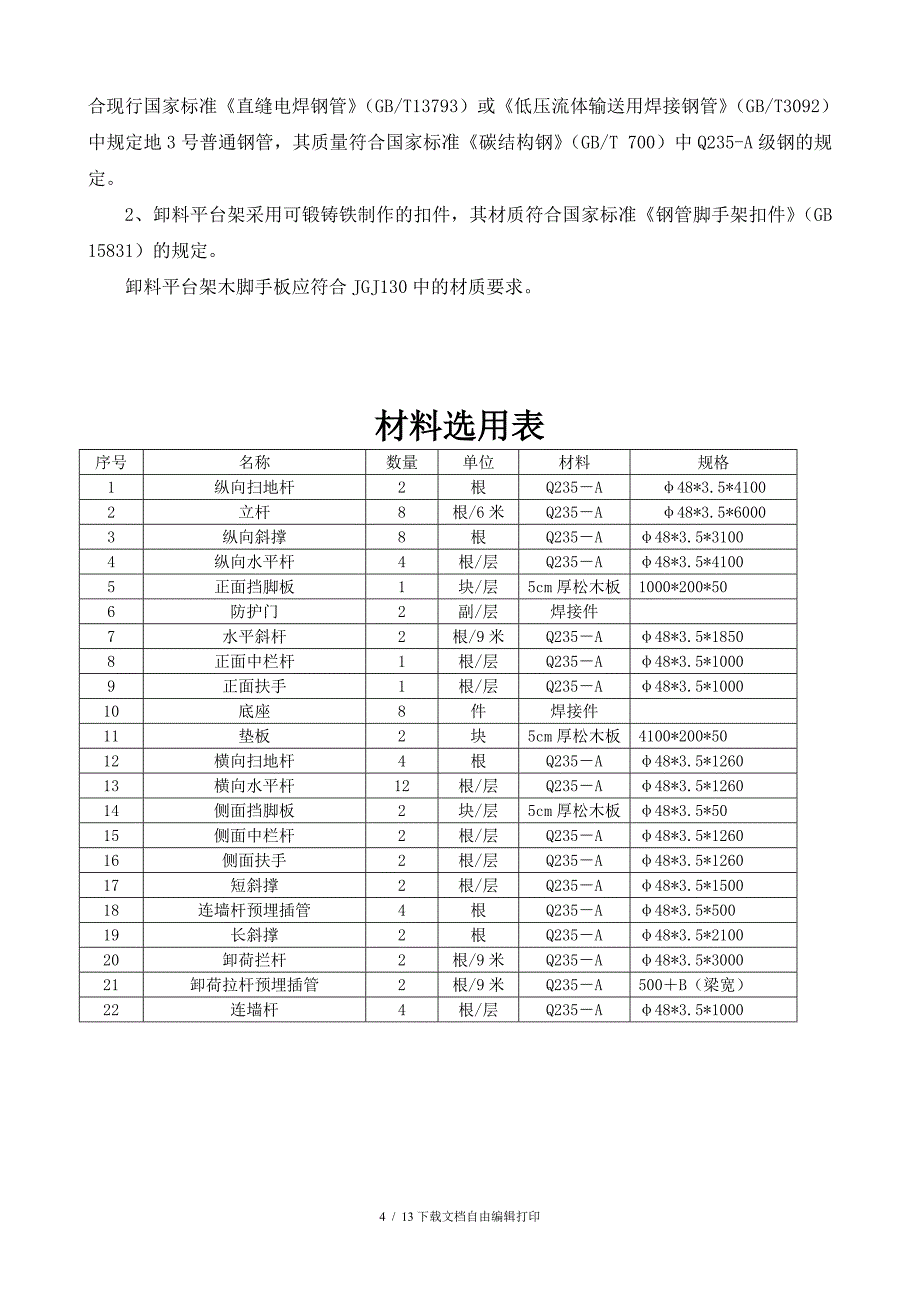 卸料平台施工方案(标准)_第4页