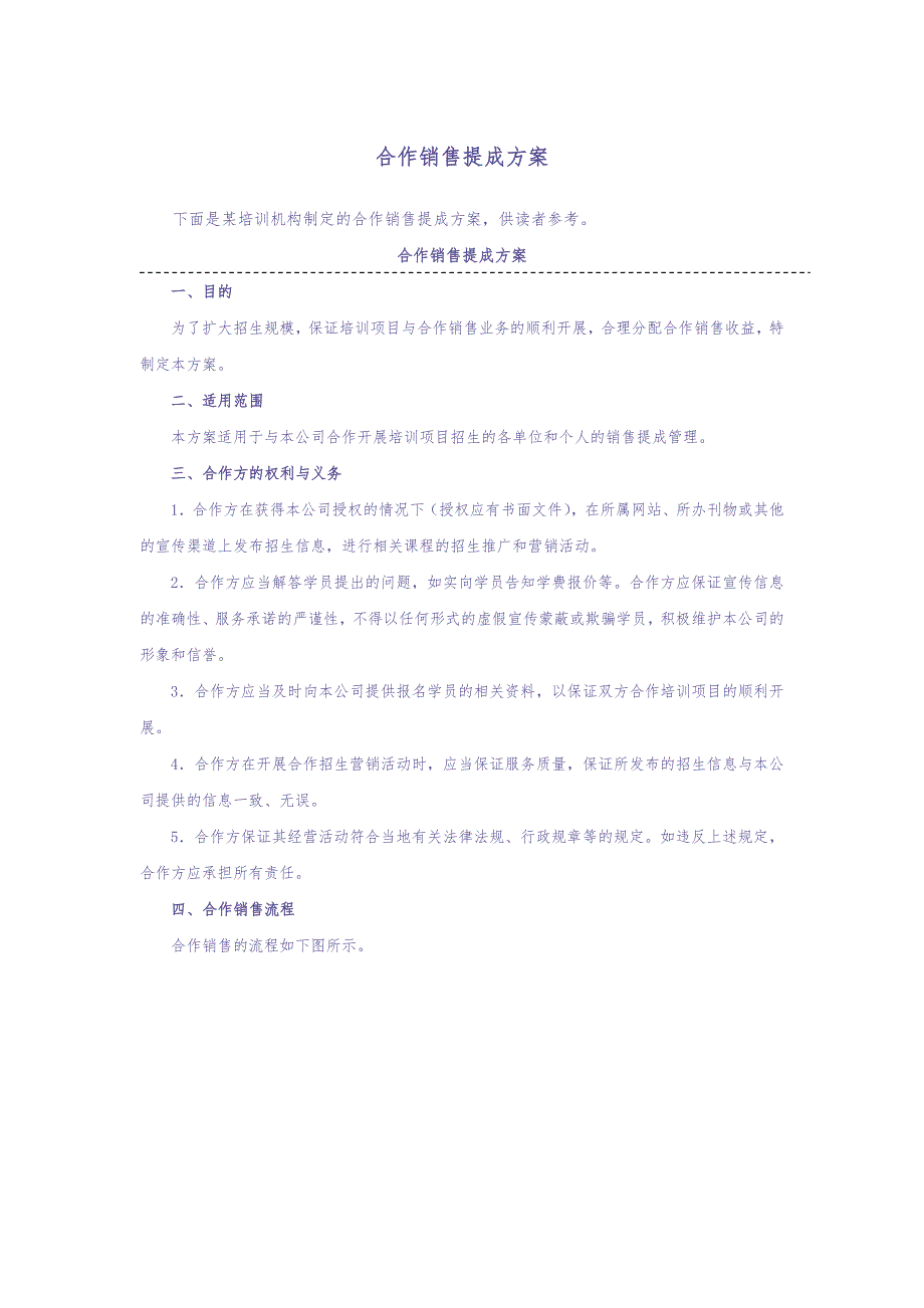 合作销售提成方案(附表)（天选打工人）.docx_第1页