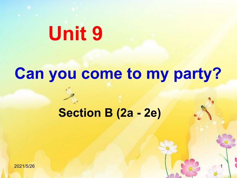 新目标八年级英语上unit9-SectionB(2a-2e)PPT优秀课件_第1页