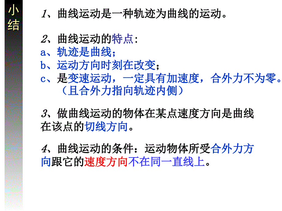 《曲线运动会考复习》PPT课件_第4页