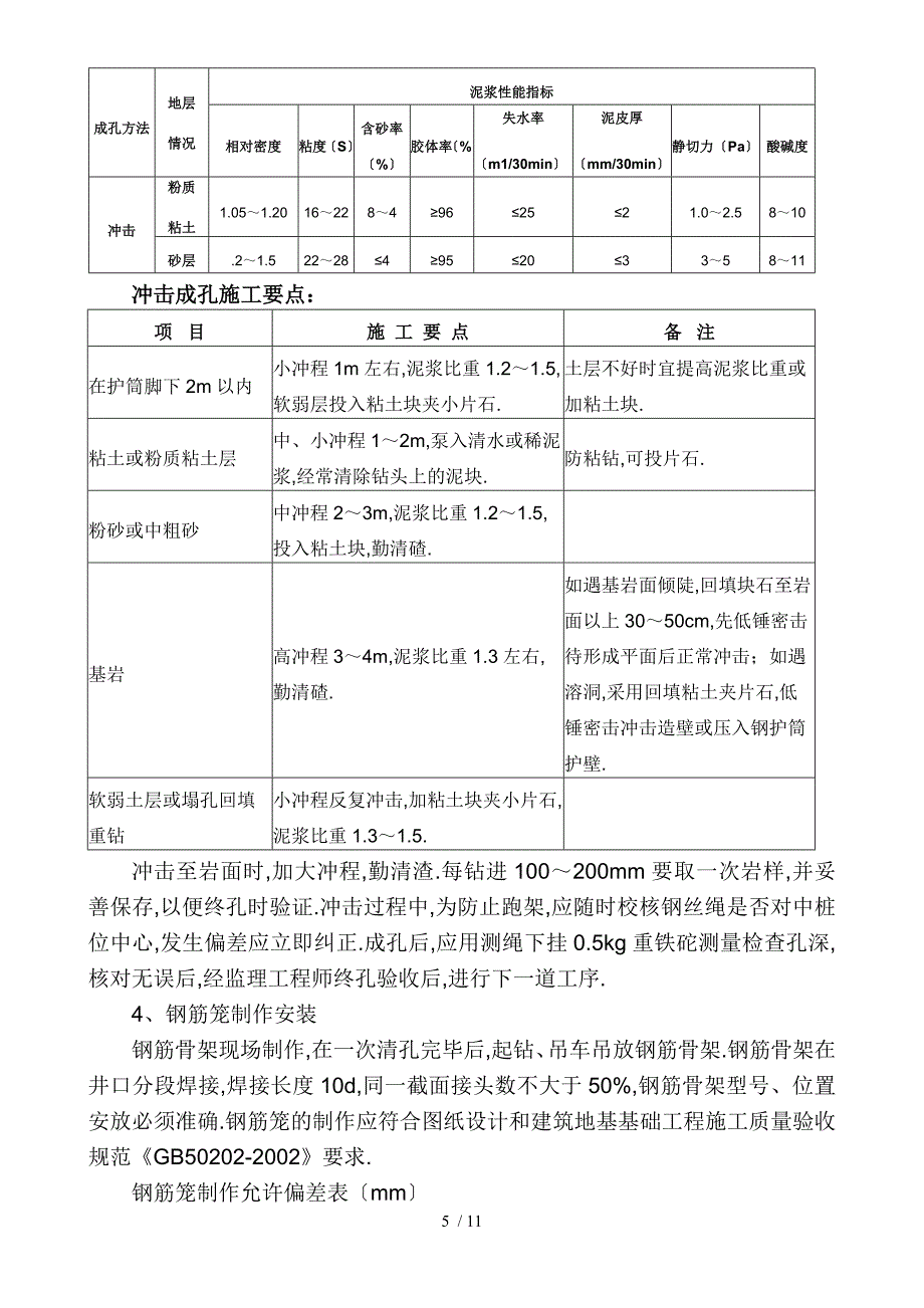 冲孔灌注桩施工方案_第4页