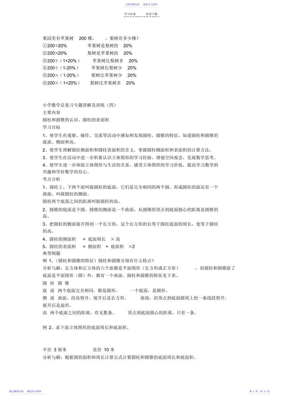 2022年小升初数学总复习专题讲解及训练_第4页