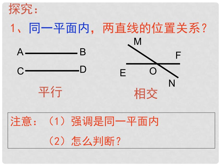 广东省深圳市文汇中学七年级数学下册 2.1.1 相交线与平行线课件 （新版）北师大版_第3页