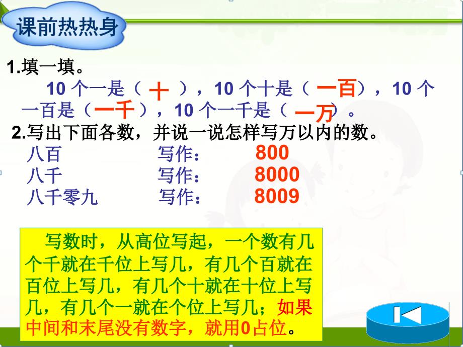 人教版小学数学四4年级上册ppt课件：第1单元第1节第1课时亿以内数的读法和写法_第2页