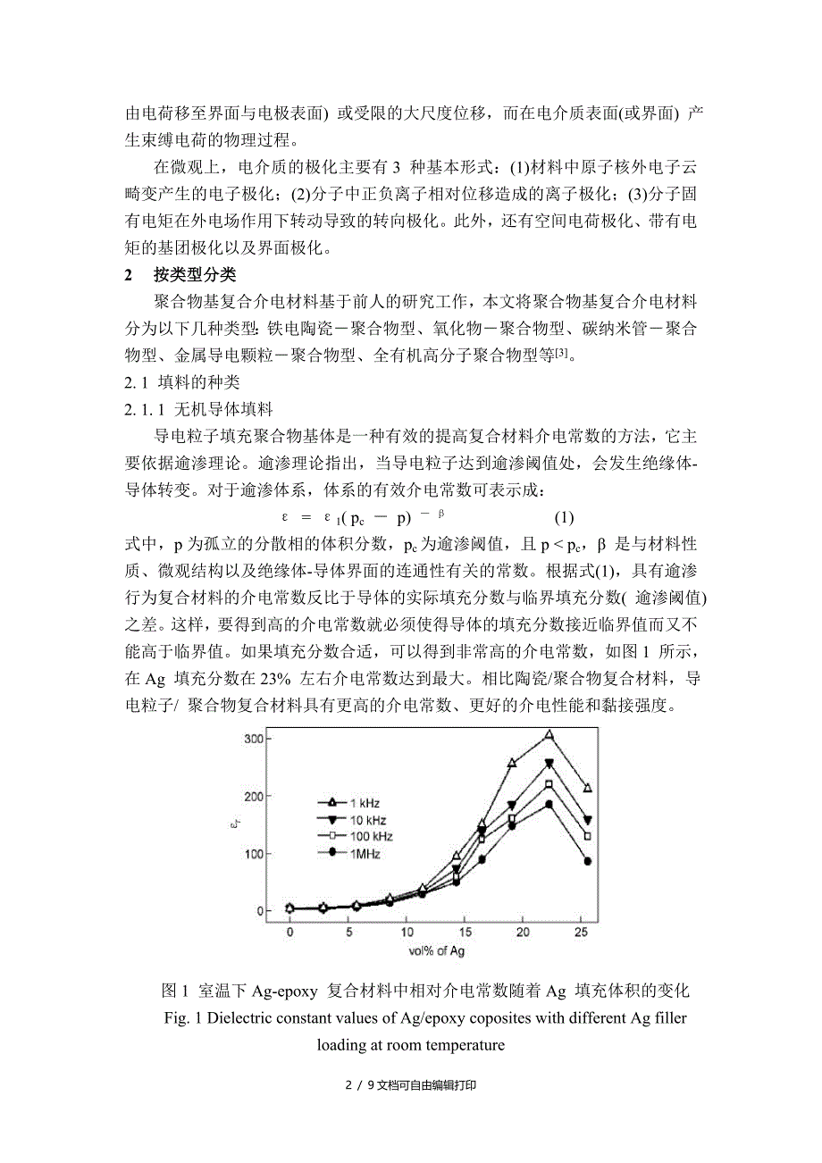 聚合物基复合材料在高介电材料方面的应用与发展_第2页