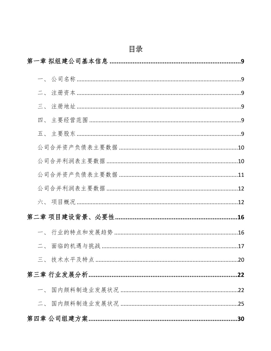 吉林省关于成立铬颜料公司可行性研究报告(DOC 88页)_第2页