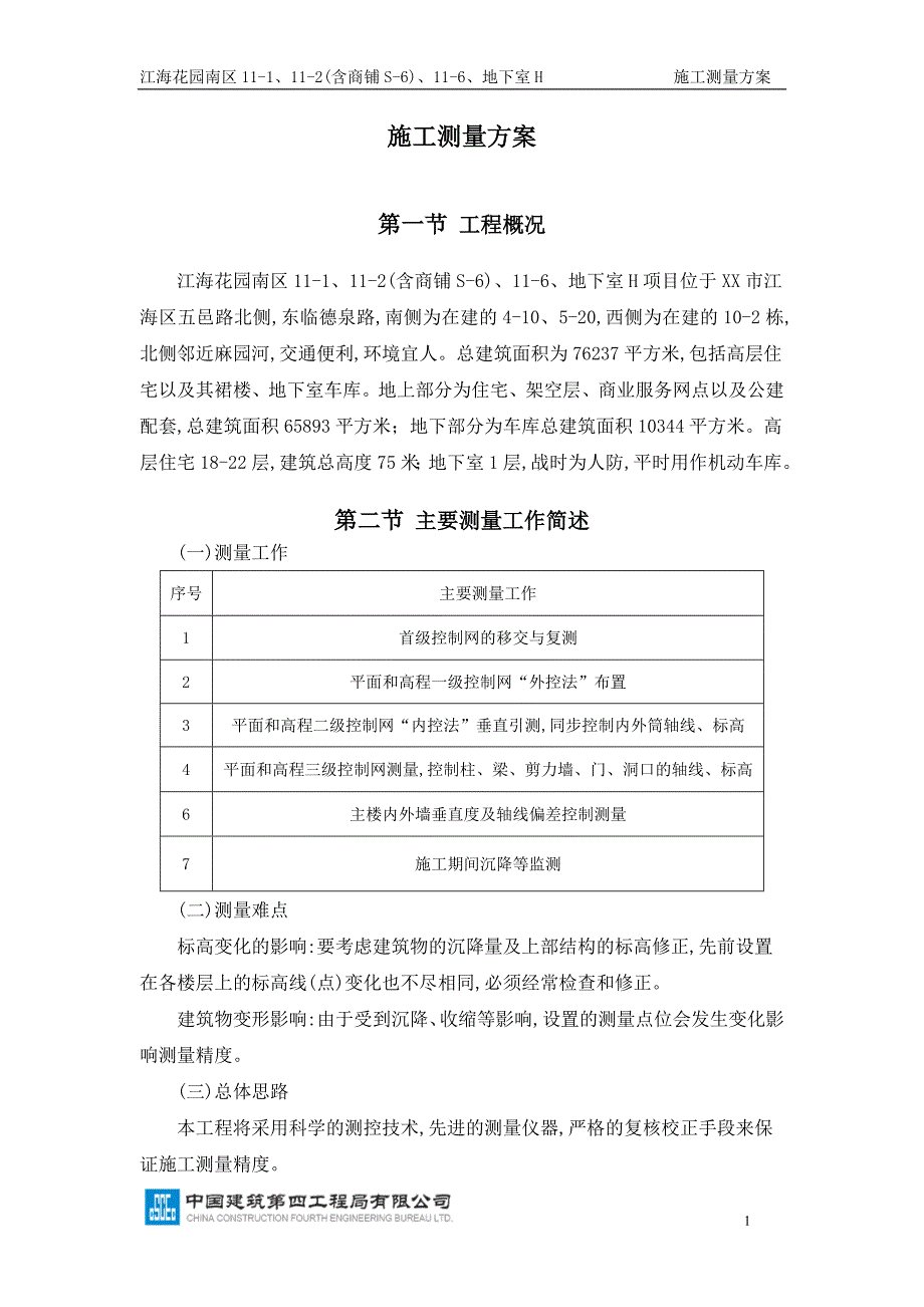 22层住宅施工测量专项施工方案范本_第2页