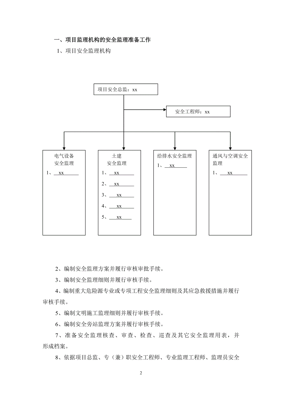 项目监理机构安全监理岗位职责分解.doc_第2页