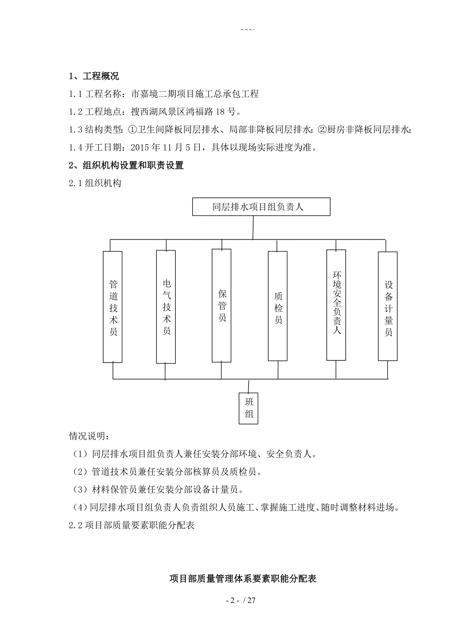 同层排水施工组织方案_第3页