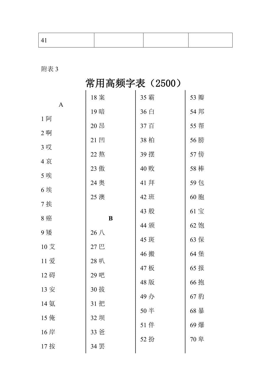 一年级识字量测查表_第5页