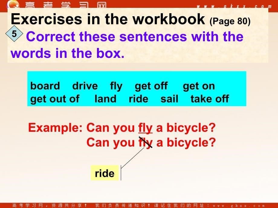 Module 3《My First Ride on a Train》Vocabulary课件4（24张PPT）（外研版必修1）_第5页